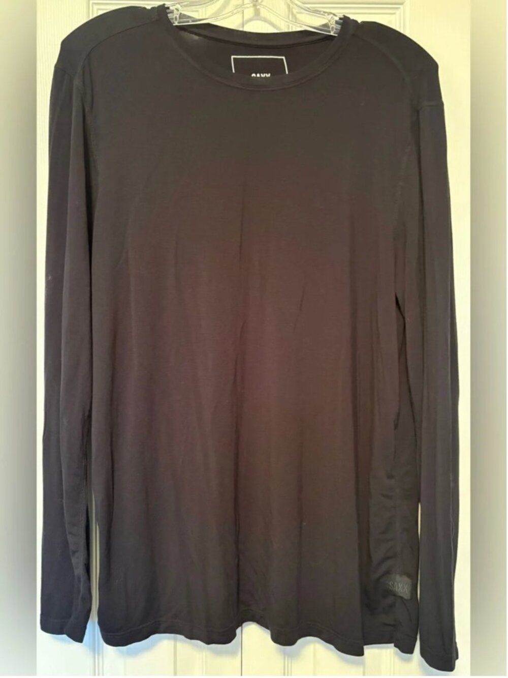 SAXX Men’s Snooze Modal Lounge Set Long Sleeve & Joggers Black Size Medium
